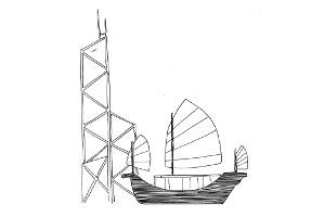 illustration of Hong Kong